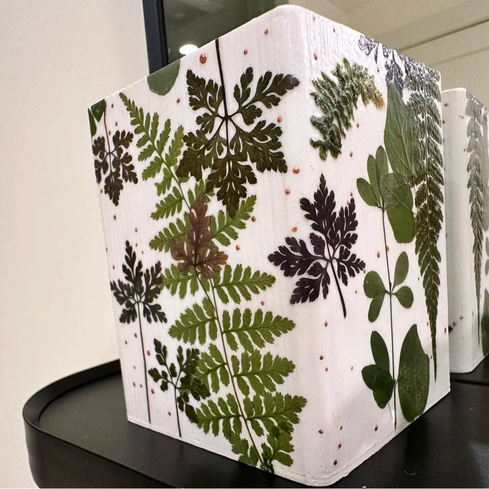 Makeup organizer - Pen Holder - real dried greenery